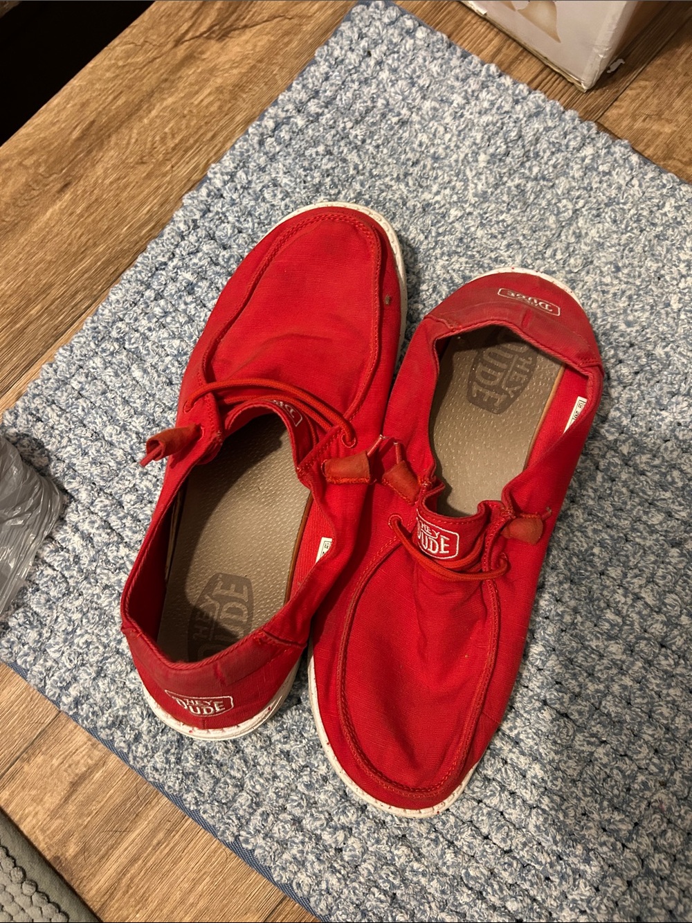 Hey Dudes red size 10